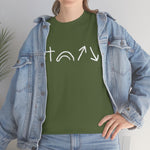 White 5 Symbols | Heavy Cotton Shirt | Small - 5X