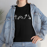 White 5 Symbols | Heavy Cotton Shirt | Small - 5X