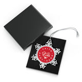 Faith Hope Love | Pewter Snowflake Ornament