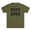 Faith Over Fear Military Green T-shirt