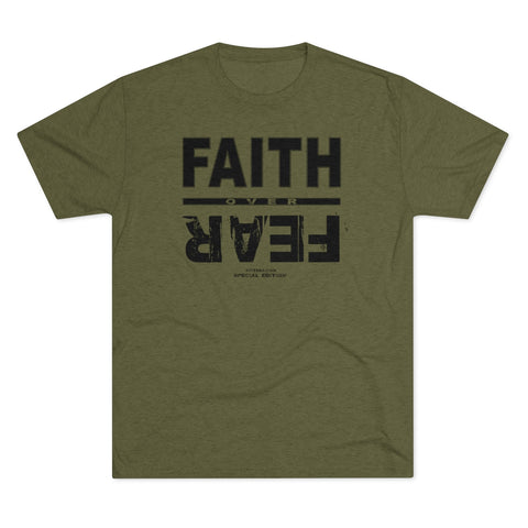 Faith Over Fear Military Green T-shirt