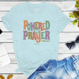 Powered By Prayer | Womens Christian T-shirt