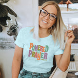 Powered By Prayer | Womens Christian T-shirt