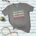 Live More | Womens Christian T-shirt