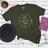Love Never Fails | Womens V-neck T-shirt