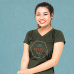 Love Never Fails | Womens V-neck T-shirt