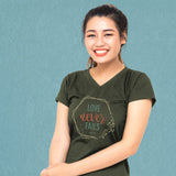 Love Never Fails | Womens V-neck T-shirt