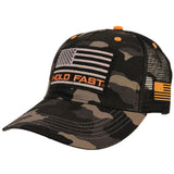 Black & Gray Camo American Flag Hat | Men's Cap