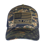 Camo American Flag Cap | Mens Christian Hat