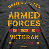 Armed Forces Veteran T-shirt | Mens Edition