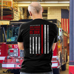 Firefighter Flag Shirt | Redline T-shirt