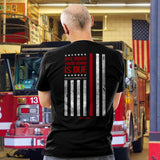 Firefighter Flag Shirt | Redline T-shirt