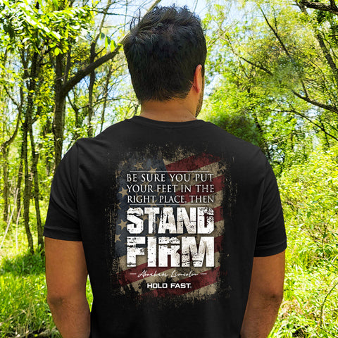 Lincoln Flag | Stand Firm | Men's T-shirt